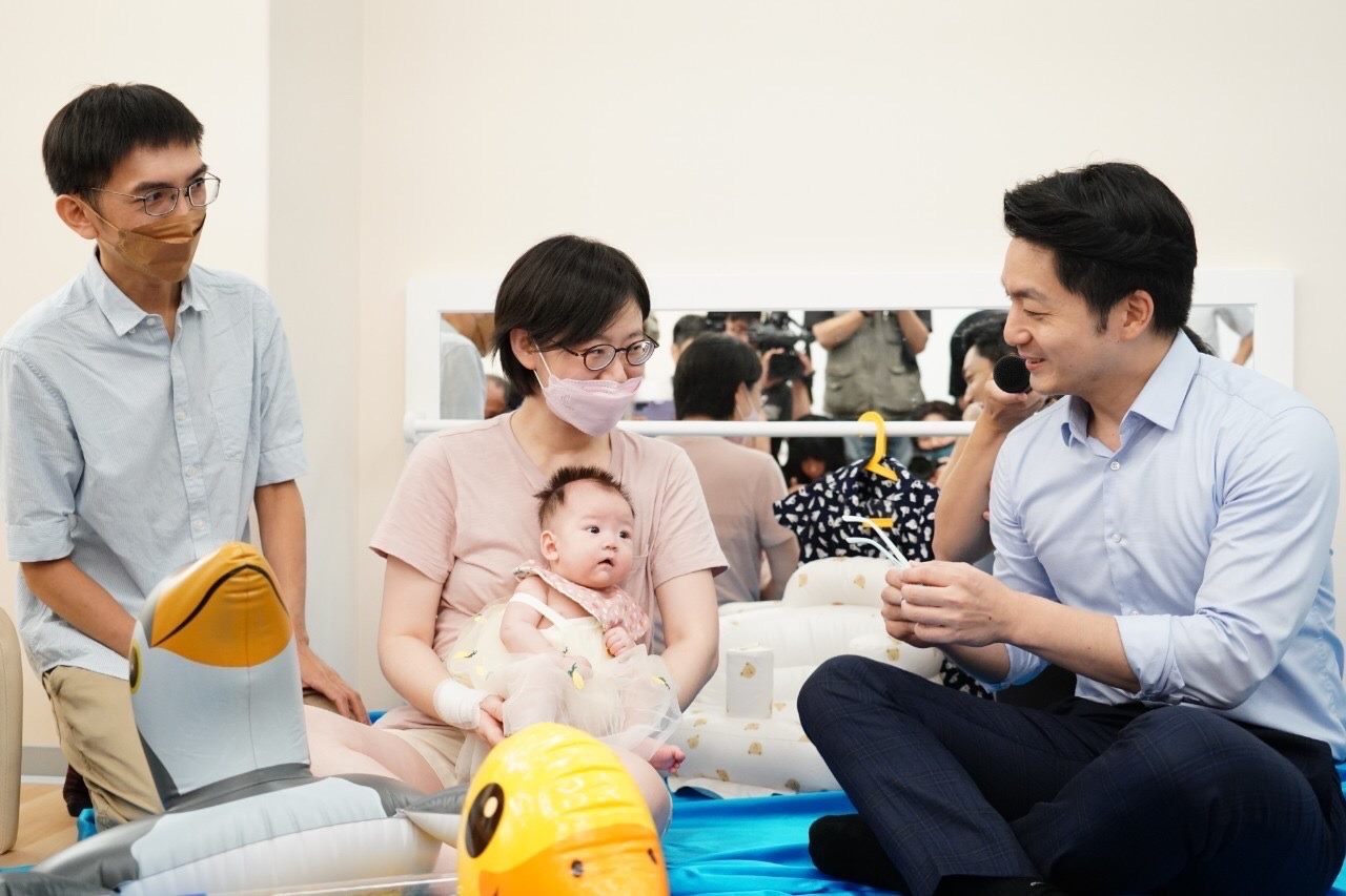 北市府員工子女托嬰中心揭牌　蔣萬安期盼打造職場友善育兒環境