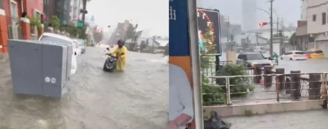 暴雨轟炸高雄發大水 PTT鄉民看到雨量傻眼狂酸陳建仁 暴雨轟炸高雄發大水 PTT鄉民看到雨量傻眼狂酸陳建仁