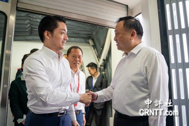 華源迎蔣萬安　首站參訪上海洋山港別具意義