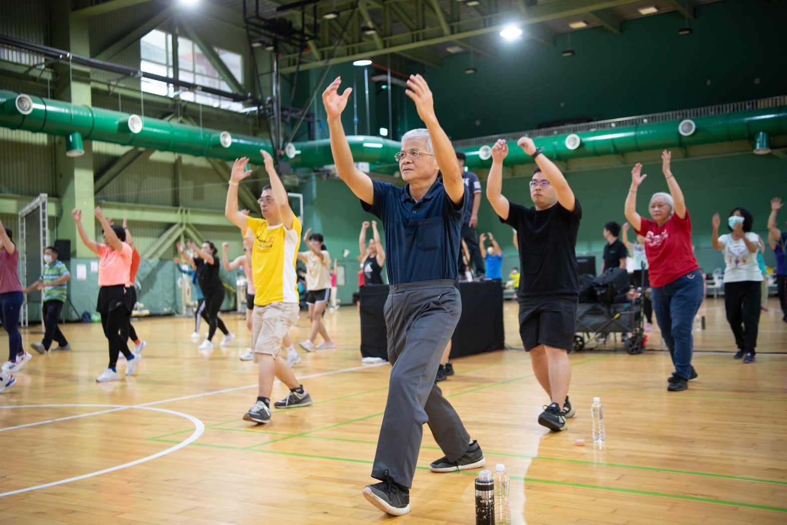 嘉義市揪爸運動父健康　爸爸霸氣十足　健康從尺開始