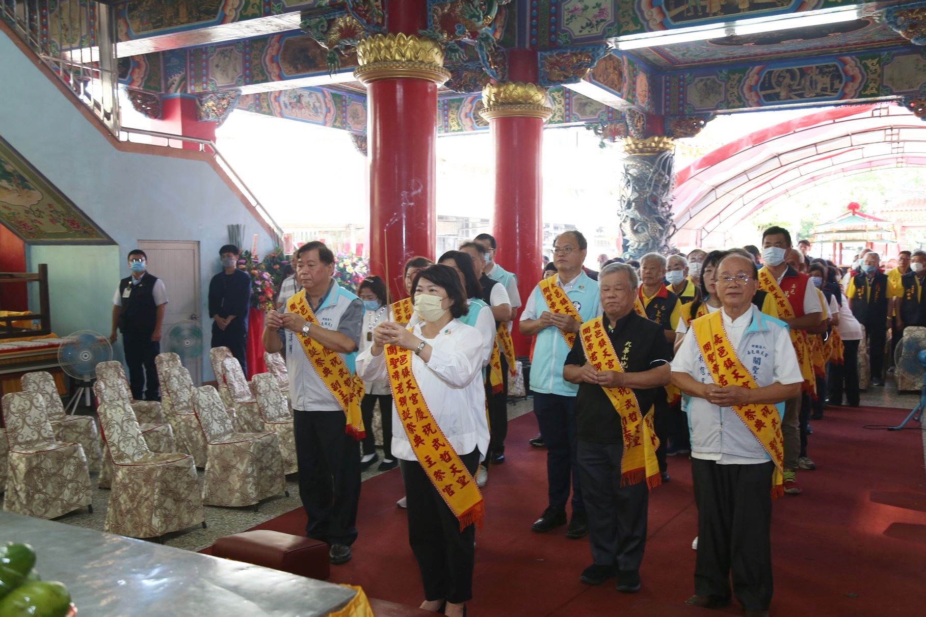 嘉邑鎮天宮慶祝關聖帝君御誕祝壽大典 黃敏惠參拜祈願國泰民安 嘉邑鎮天宮慶祝關聖帝君御誕祝壽大典 黃敏惠參拜祈願國泰民安