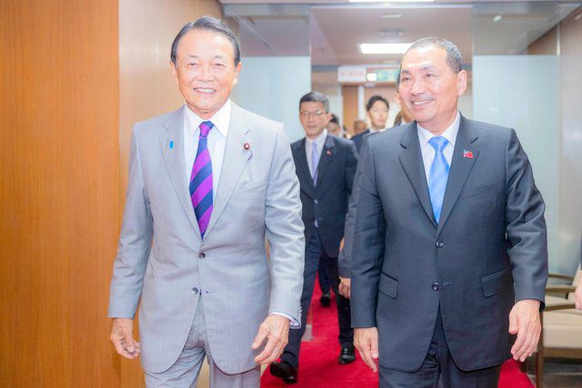 侯友宜晤麻生太郎 強調:用生命守護台灣至死不渝 侯友宜晤麻生太郎 強調:用生命守護台灣至死不渝
