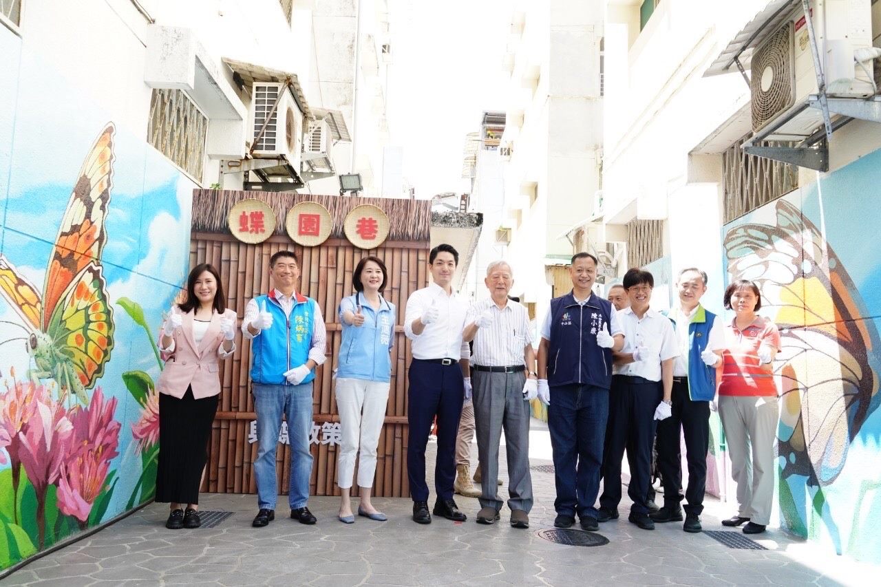 出席北安里後巷美化工程啟用　蔣萬安：讓美麗街景走進日常生活