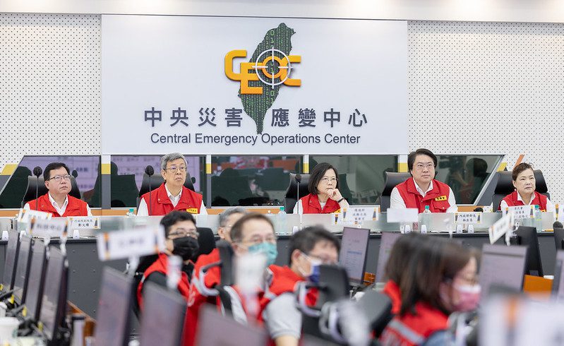 總統：中央地方齊心協力防颱　嚴陣以待、守護國人安全