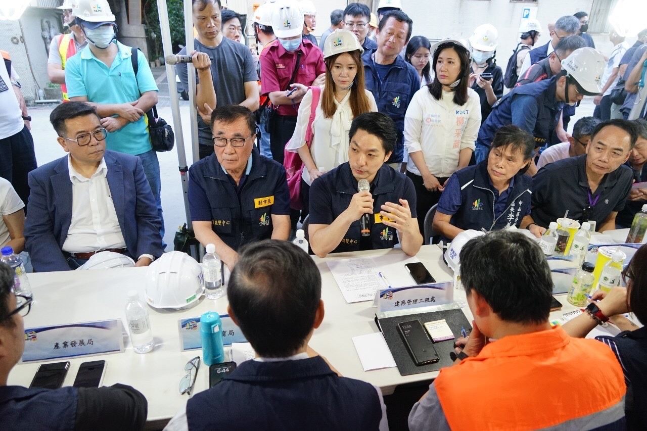 5度視察宅塌現場　蔣萬安：以公辦都更最優容積重建
