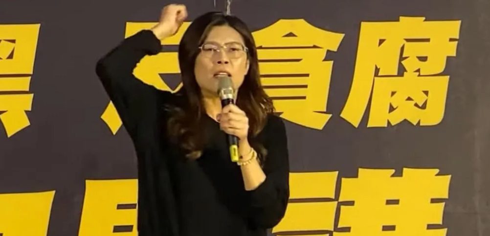 馬文君選區自辦廟口開講　鄭麗文現身力挺　痛斥貪腐民進黨「全黨打1人」