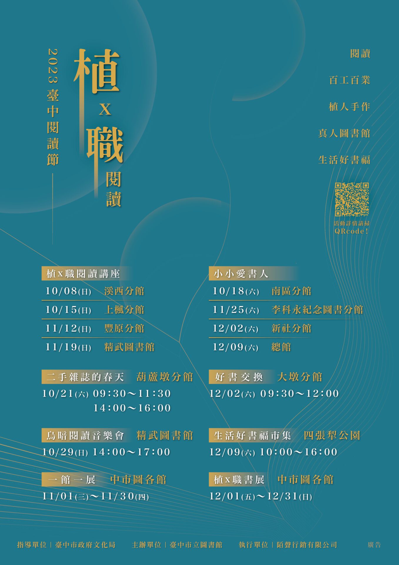 2023台中閱讀節開跑! 「真人圖書館」邀民眾走入百工百業探索閱讀 2023台中閱讀節開跑! 「真人圖書館」邀民眾走入百工百業探索閱讀