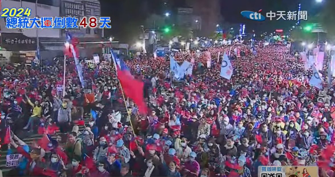 台南變天了？侯康配首場萬人大造勢「空拍圖」太震撼　謝龍介：直搗黃龍！