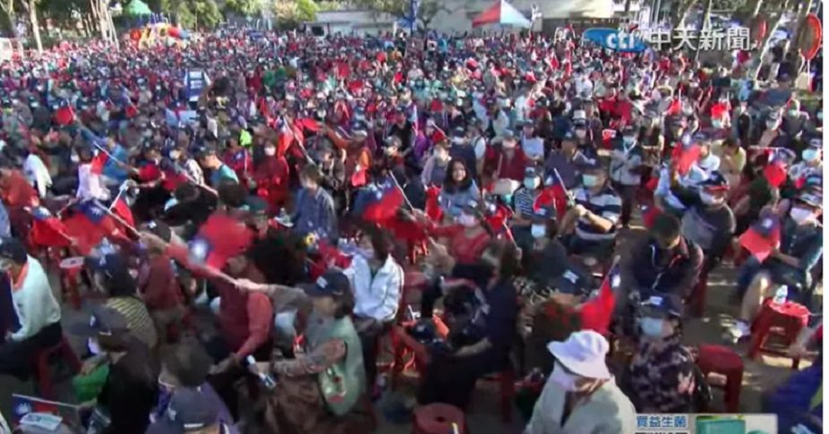 要變天了？侯友宜、江啟臣競總成立「空拍圖」超驚人　台中大造勢人數曝光