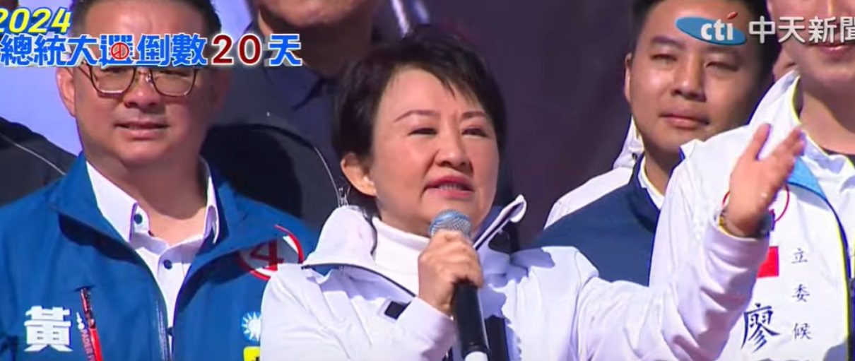 侯康配台中誓師大會　盧秀燕：3候選人「侯友宜唯一證明用生命護人民」