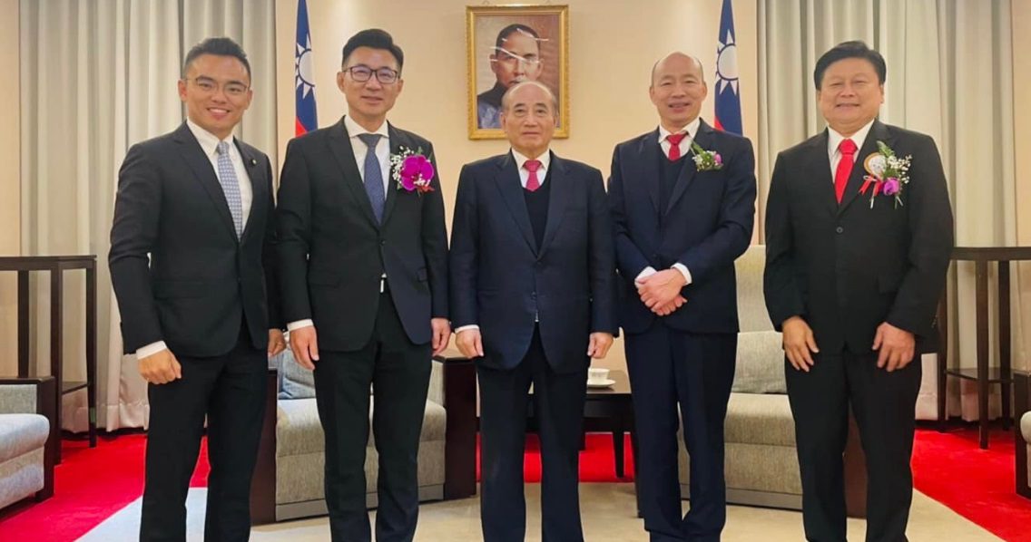 韓國瑜、江啟臣拜會王金平！洪孟楷：國會外交、朝野協商、議事運作經驗傳承