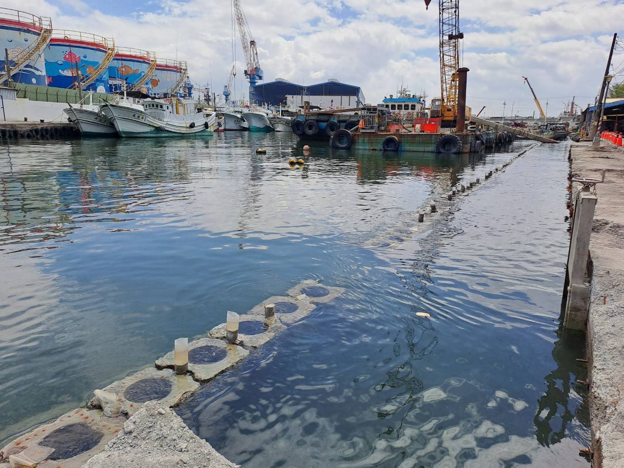 旗后漁港碼頭整建工程加速進行中 　提供漁船安全友善及便利作業環境