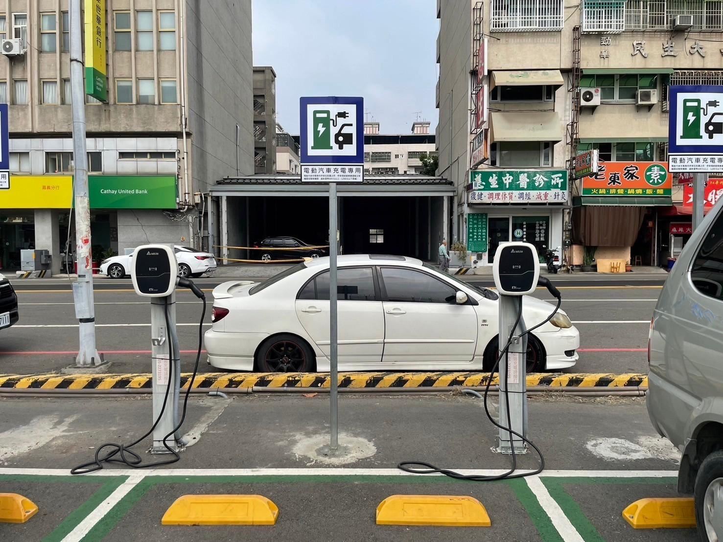 嘉義市公有停車場增設免費電動汽車充電樁　支持淨零碳排發展