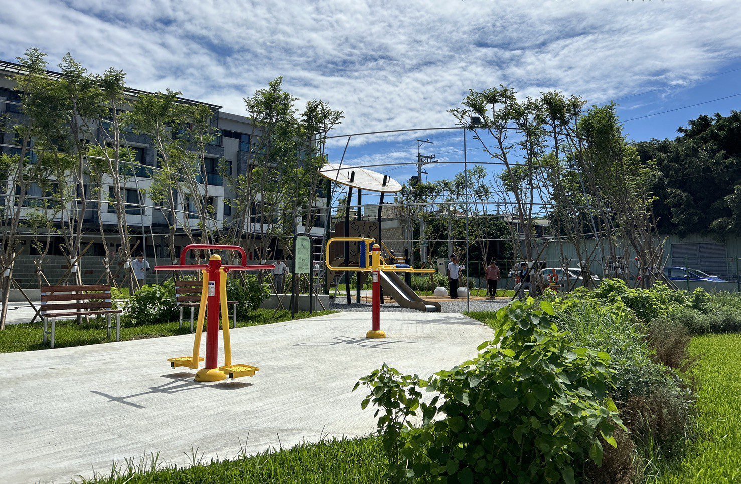 打造嶄新親子遊戲空間　中市大肚區王福公園「自然遊戲場」完工開放