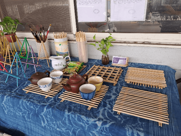 倡導自備環保餐具提袋　中市烏日區清潔隊化廢竹筷為實用小物
