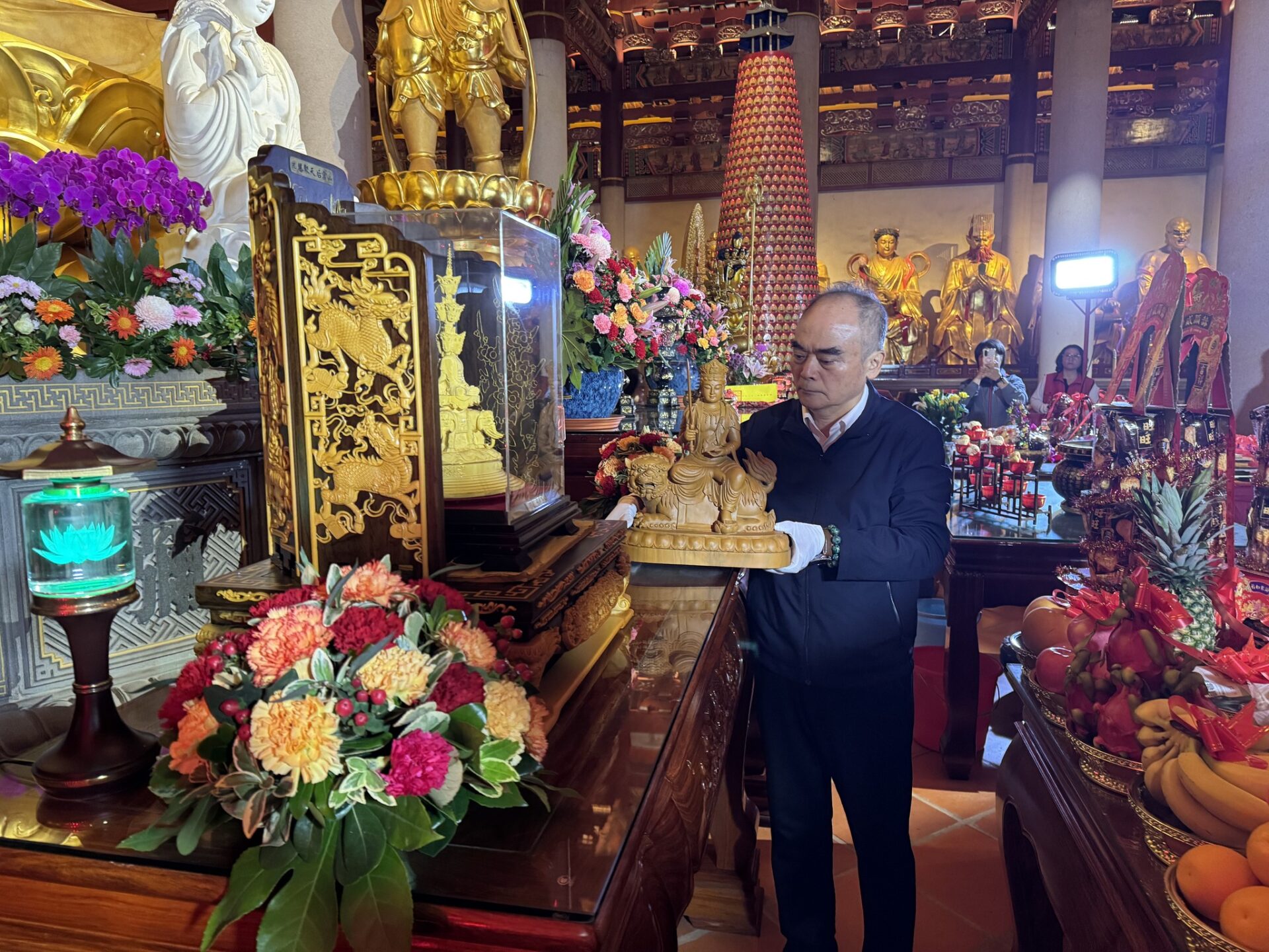 昆山慧聚天后宮恭請五台山殊像寺文殊師利菩薩分靈安座圓通寶殿