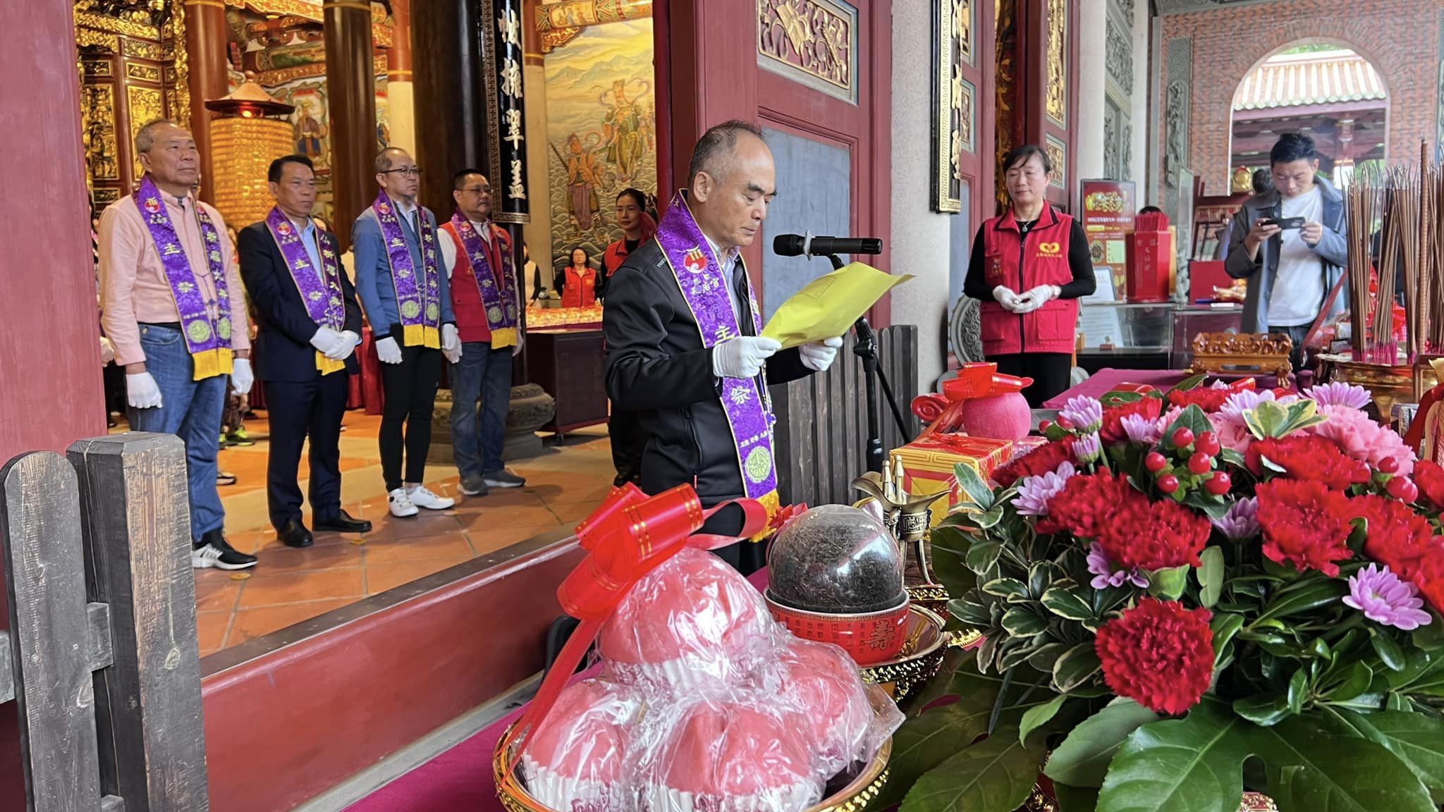 昆山慧聚天后宮下元謝平安　孫德聰:宏揚媽祖文化　祈求國泰民安、兩岸和平