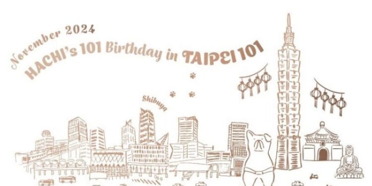 忠犬小八101歲生日　快閃店活動結合秋田文化　台北101首次亮相