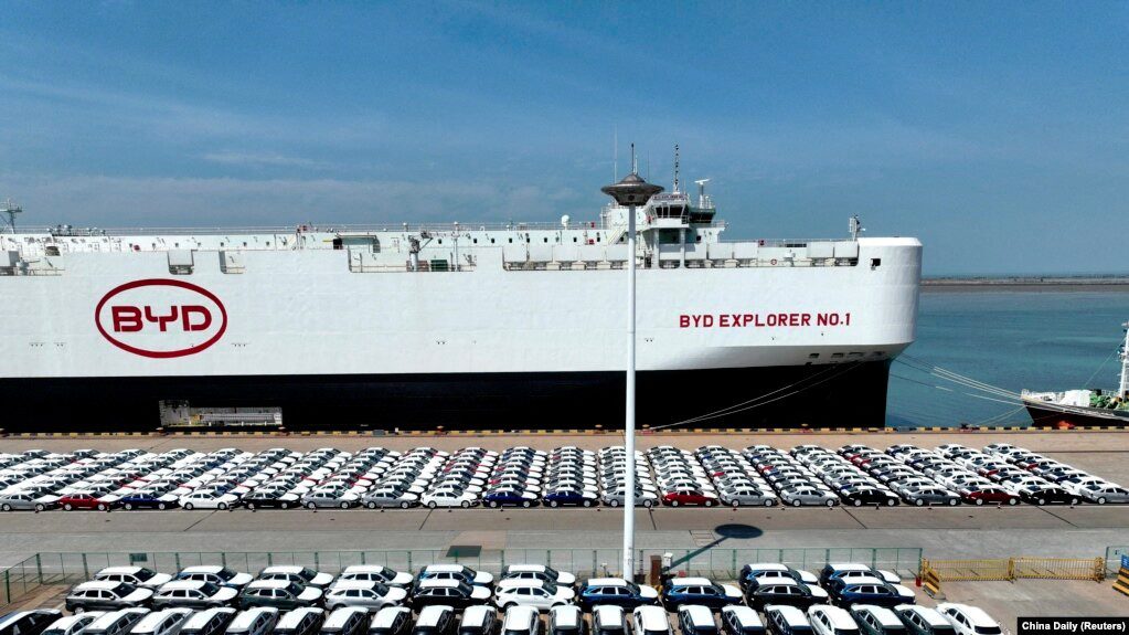 中國汽車出口放緩至5.8% 歐盟關稅衝擊新能源車表現 中國汽車出口放緩至5.8% 歐盟關稅衝擊新能源車表現