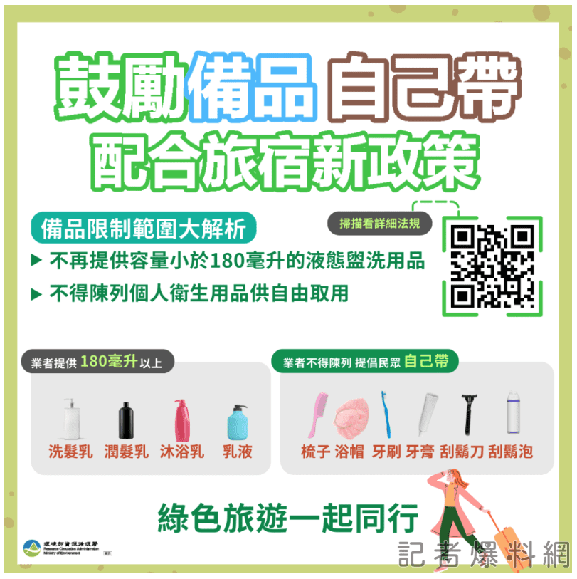 飯店備品新規定！環境部澄清：沐浴用品可大瓶裝，個人衛生用品可向櫃台索取