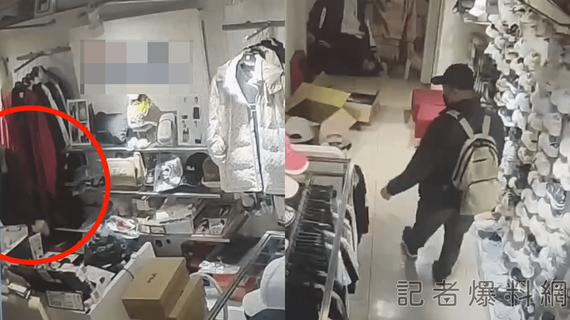 台南百貨現竊案！「黑帽哥」偷現金　發現身背「10條通」慣犯