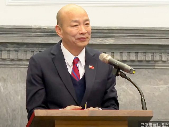 韓國瑜再提台灣安全四隻腳 需維護兩岸和平 韓國瑜再提台灣安全四隻腳 需維護兩岸和平