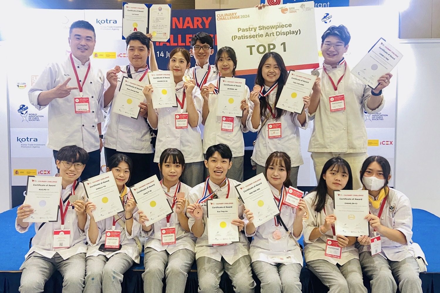 高餐大烘焙技優專班參賽成績斐然 同學個個身懷絕技 高餐大烘焙技優專班參賽成績斐然 同學個個身懷絕技