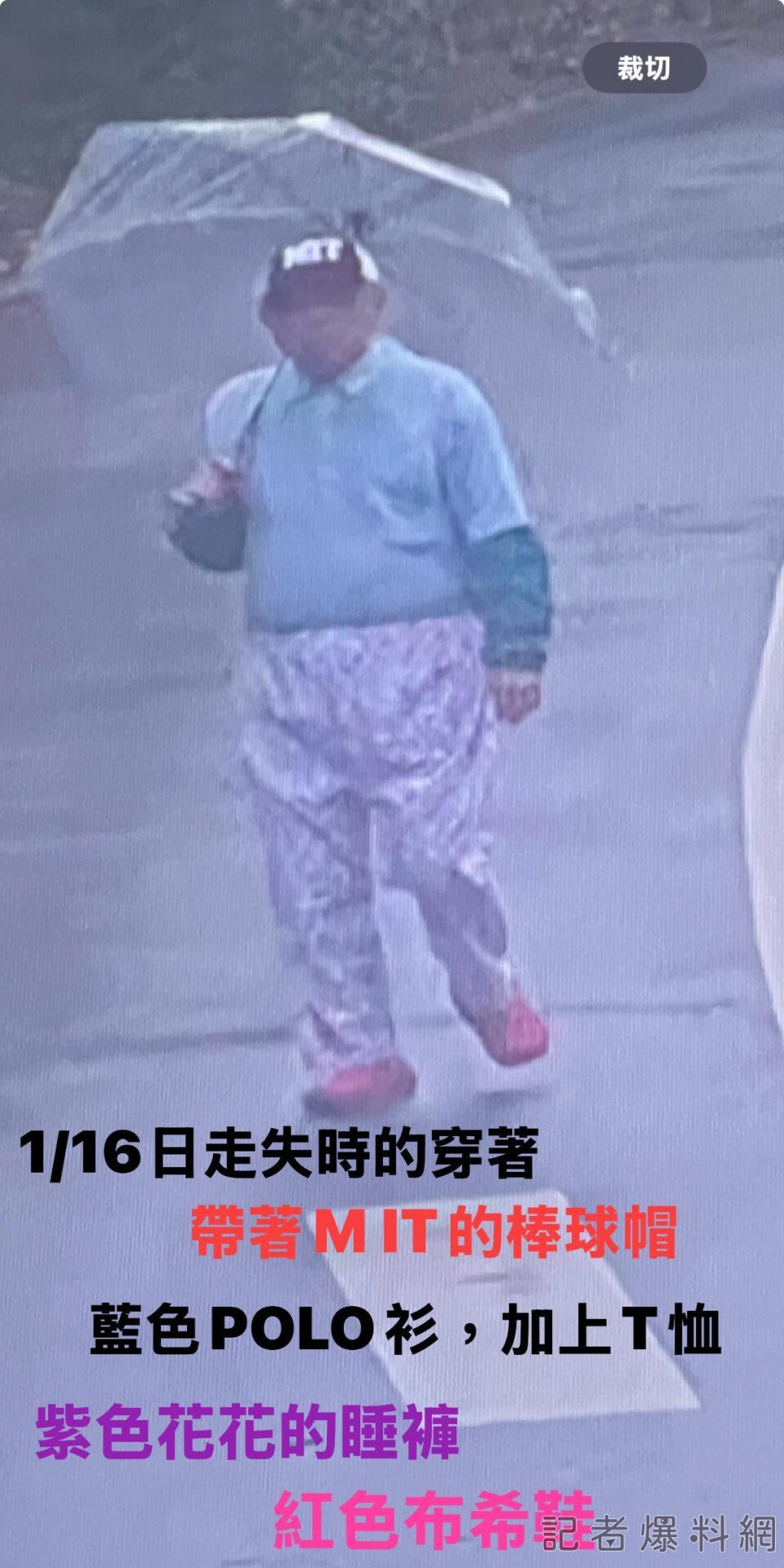 「不像失智長者」的爸爸走失！藝人林葉亭急尋人：他說話清晰、步伐矯健