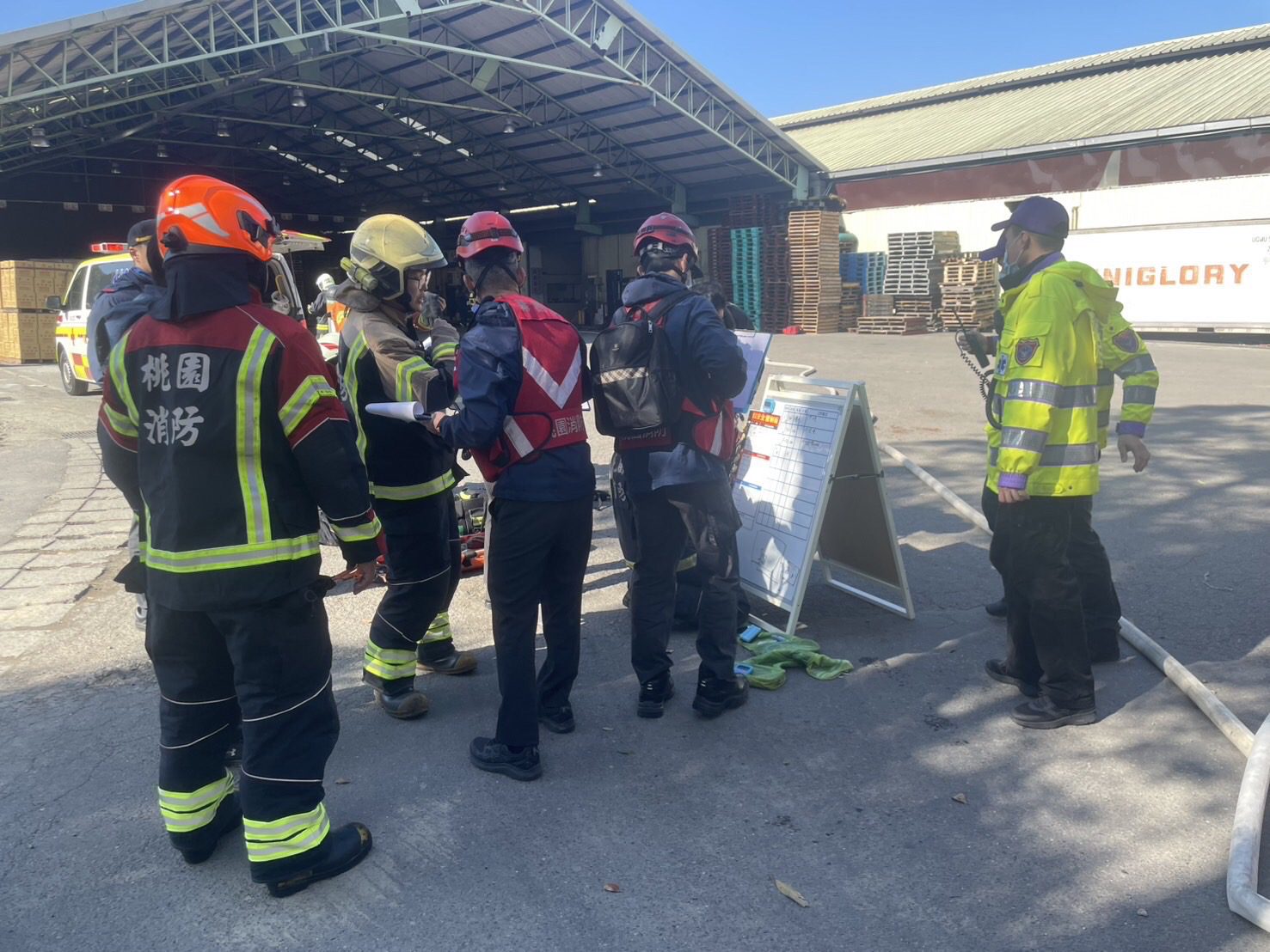 桃消圳頂分隊攜手金蘭醬油 火警演練逼真登場 桃消圳頂分隊攜手金蘭醬油 火警演練逼真登場