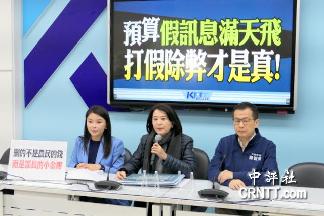 國民黨團痛批綠營 預算還沒刪就帶風向造謠 國民黨團痛批綠營 預算還沒刪就帶風向造謠