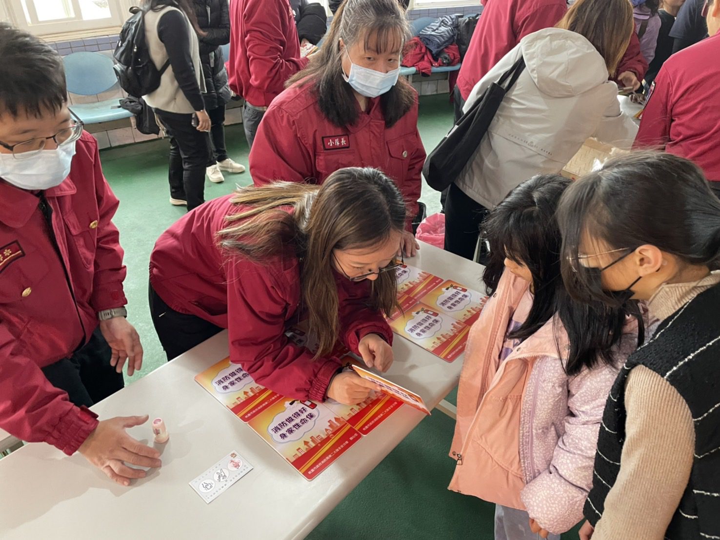 桃消永安分隊前進漁市 宣導防災觀念 桃消永安分隊前進漁市 宣導防災觀念