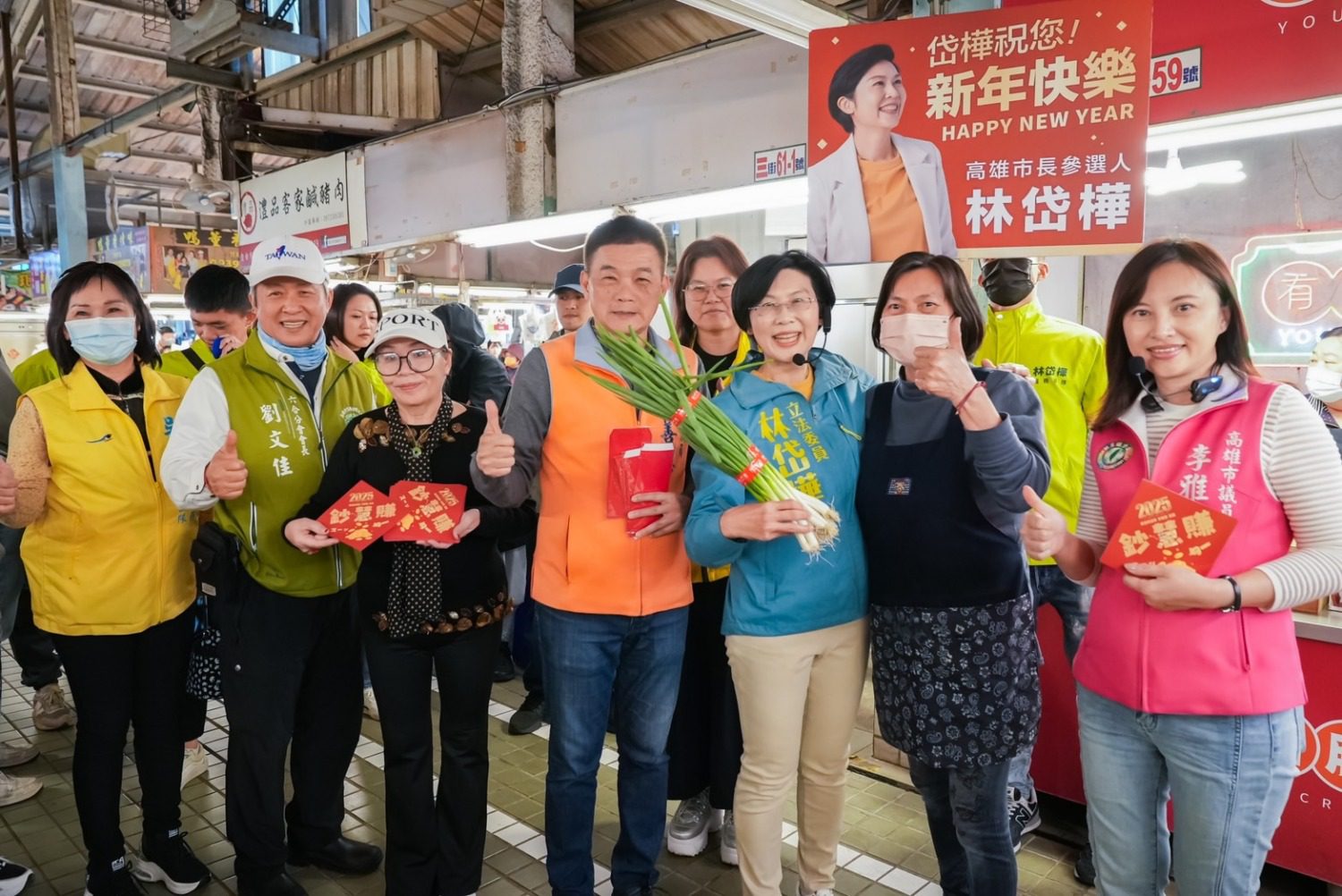 林岱樺前進楠梓拜年　 承諾引進新科技帶動新商機