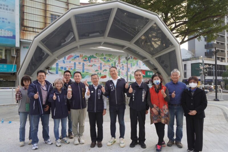 台中市北區景觀廣場全新亮相   融合地方記憶打造人氣新地標
