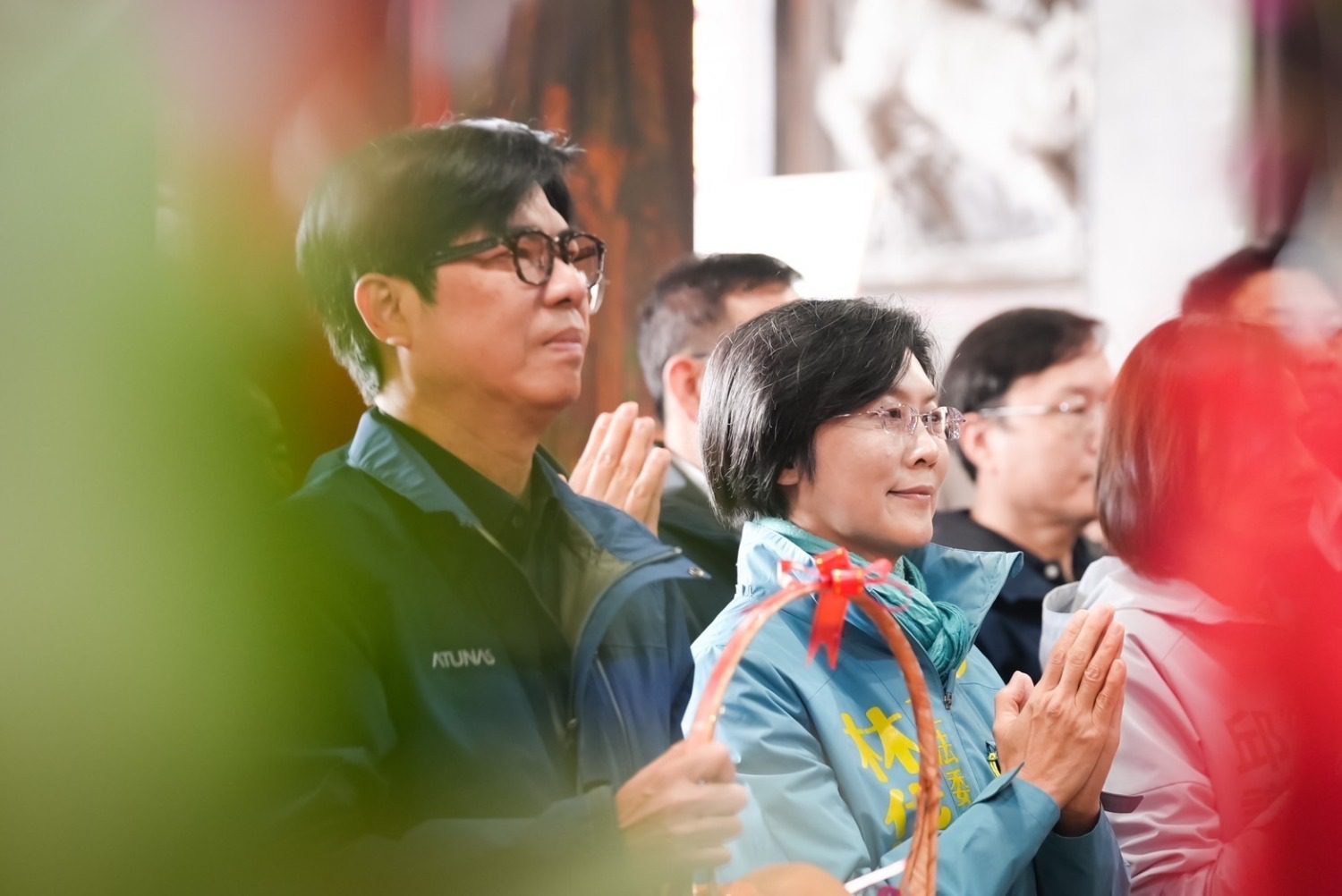 林岱樺偕同陳其邁湖內拜年 誓打造宜居故鄉