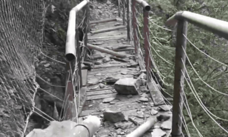 北大武山步道塌陷！暫停開放至2／16　已繳費住宿山友可全額退費