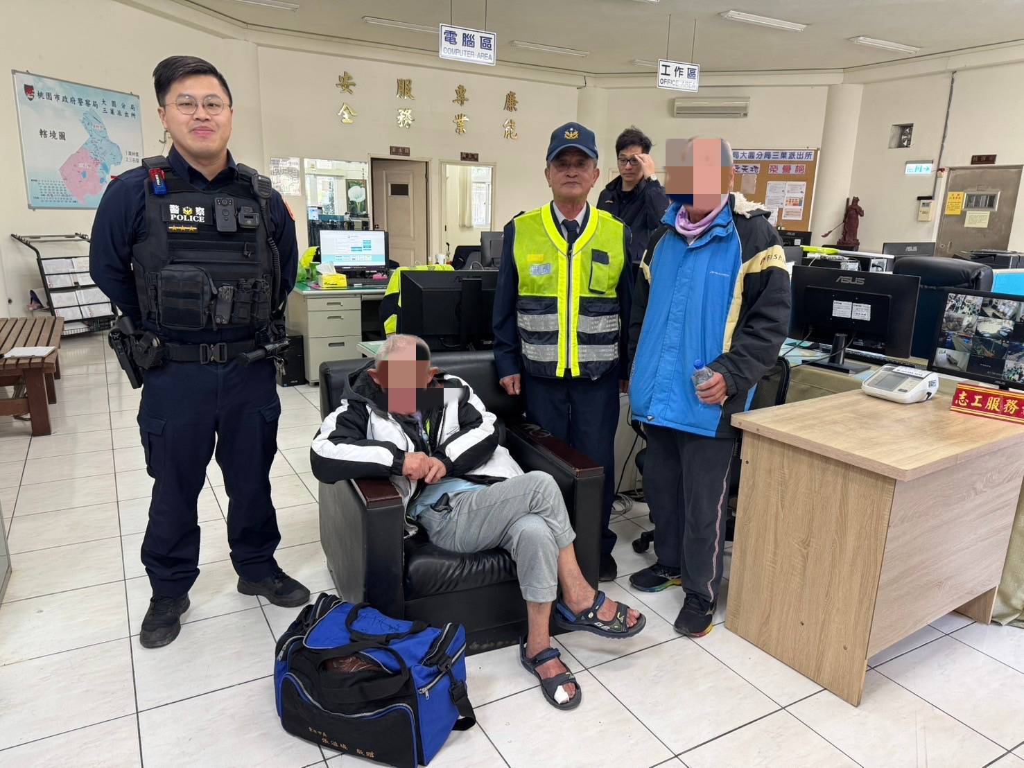 失智男過年哥哥家團聚不慎走失 大園暖警協尋助平安返家 失智男過年哥哥家團聚不慎走失 大園暖警協尋助平安返家