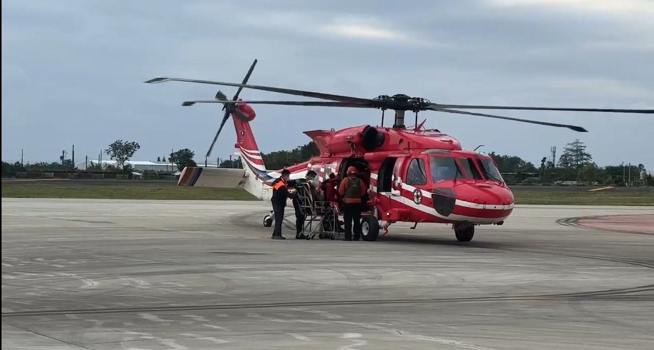 卑南主山北峰女山友救援案歷經4天搶救  直升機馳援順利完成任務