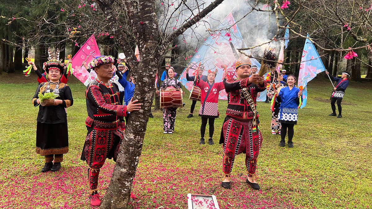 九族櫻花祭盛大開幕 長老祈福揭序幕 六千株櫻花綻放春日詩篇 九族櫻花祭盛大開幕 長老祈福揭序幕 六千株櫻花綻放春日詩篇