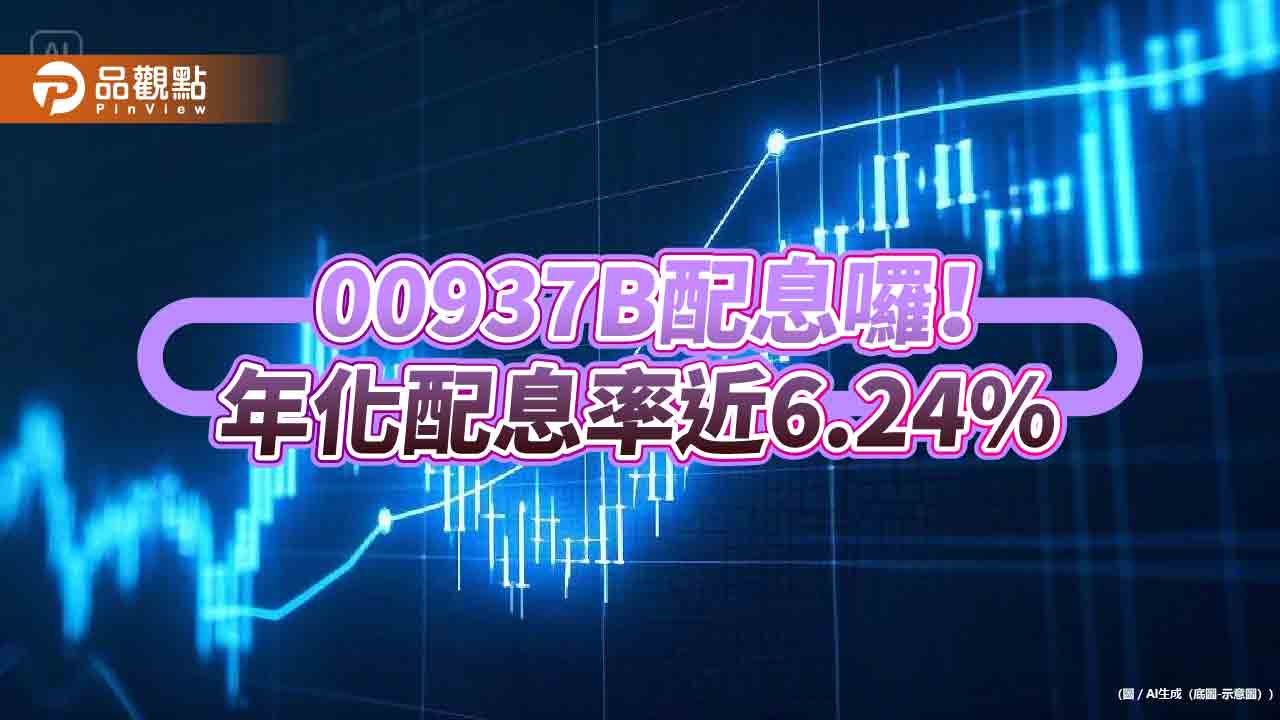 00937B配息出爐！連7次配息0.082元　想領息最晚這天買