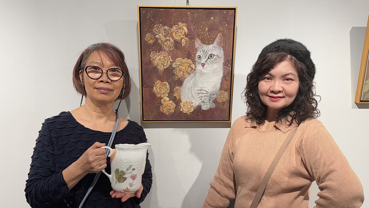 台中八巷咖啡《膠瓷彩繪》聯展 展出葛映惠膠彩暨鄧淑珍釉上彩瓷繪藝術 台中八巷咖啡《膠瓷彩繪》聯展 展出葛映惠膠彩暨鄧淑珍釉上彩瓷繪藝術