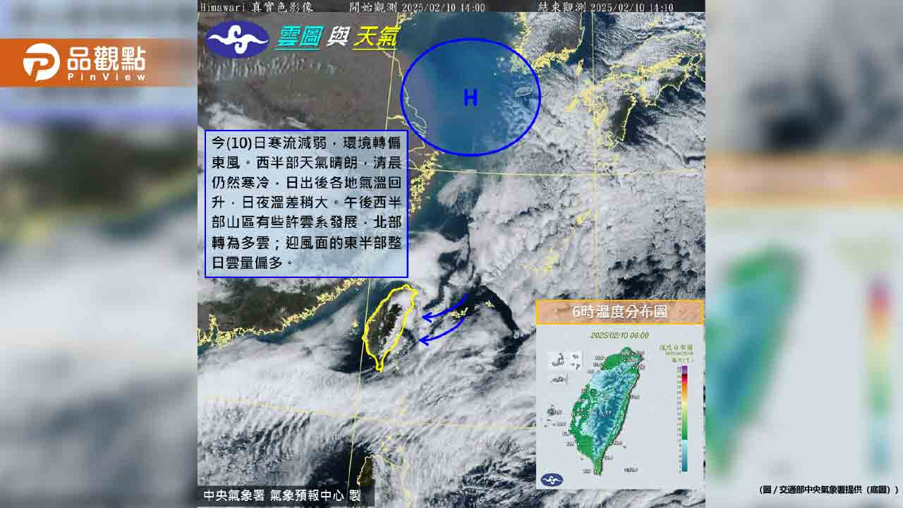 溫差大要變天了！元宵節「全台有雨」又濕又冷