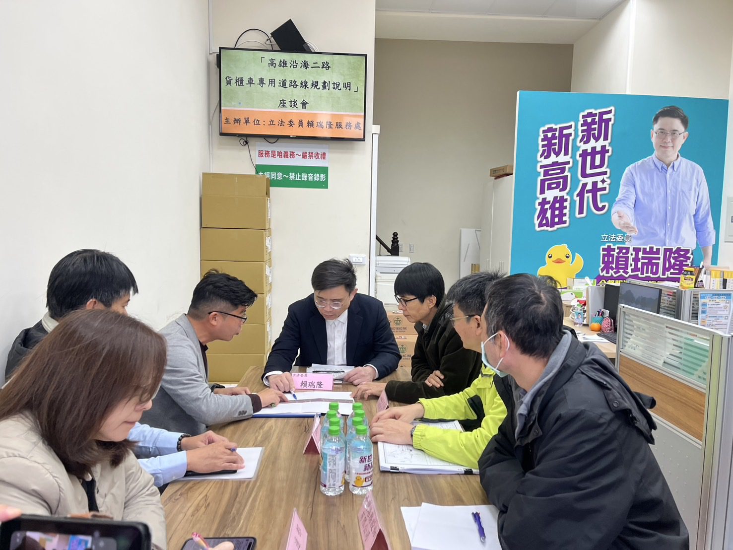 立委賴瑞隆大力爭取 高雄貨櫃車專用道6月完工，調整車道配置紓解交通壅塞