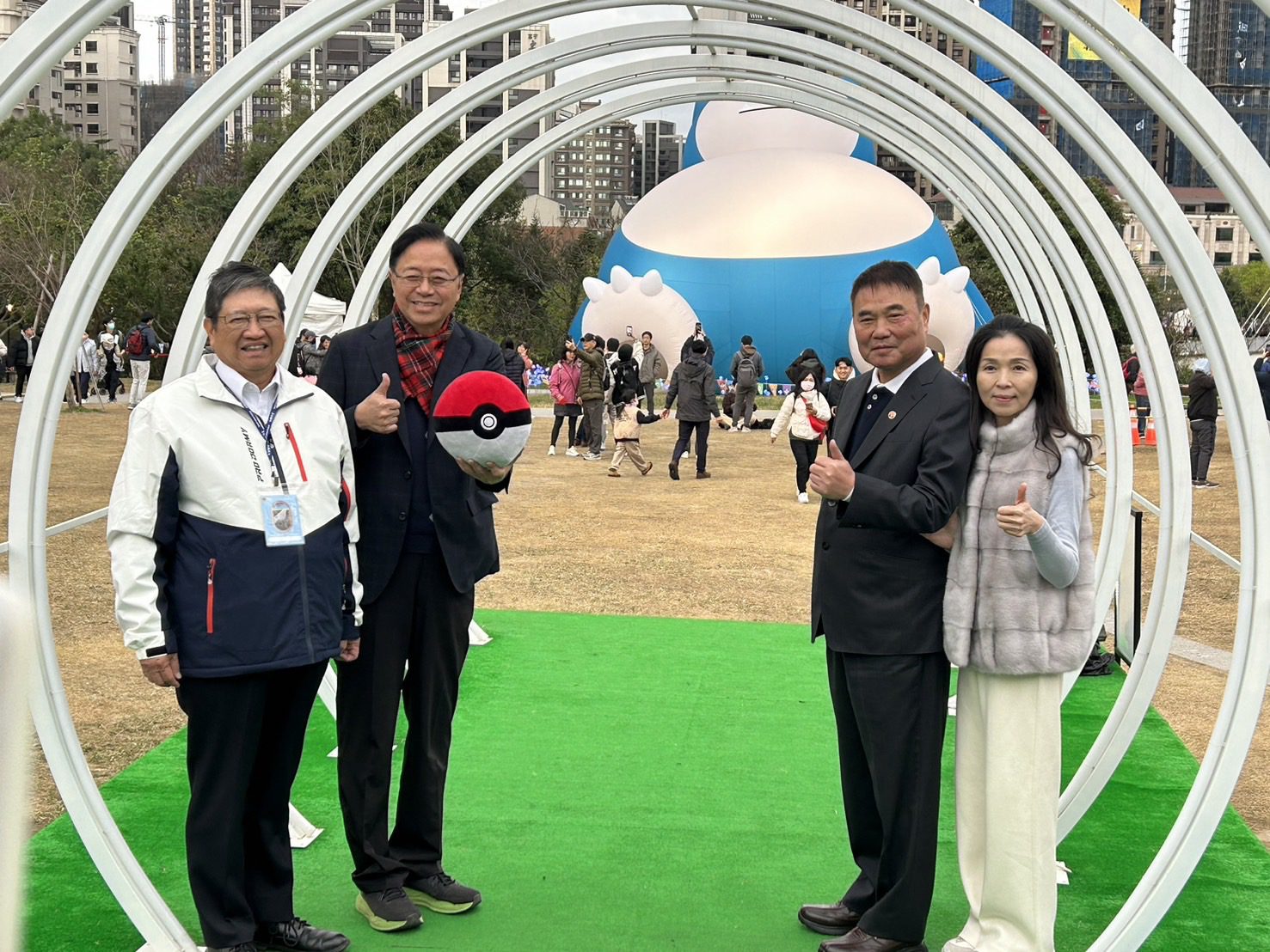 新竹縣長楊文科及苗栗縣長鍾東錦參訪台灣燈會 張善政市長盼三縣市多方合作促進發展 新竹縣長楊文科及苗栗縣長鍾東錦參訪台灣燈會 張善政市長盼三縣市多方合作促進發展