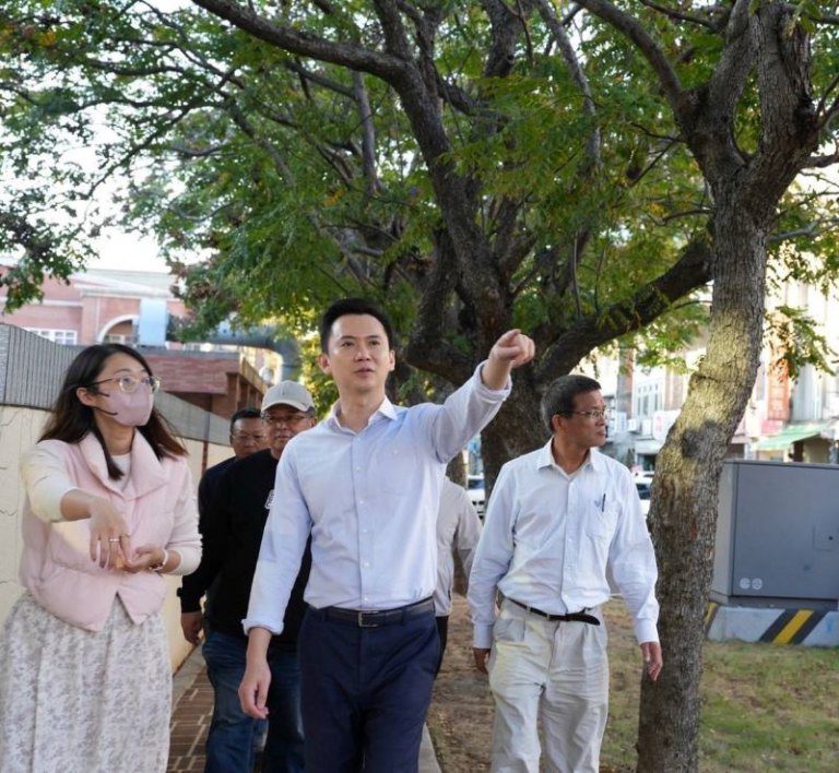 鄭朝方打造博愛國中小雙校通學步道一次到位 鄭朝方打造博愛國中小雙校通學步道一次到位
