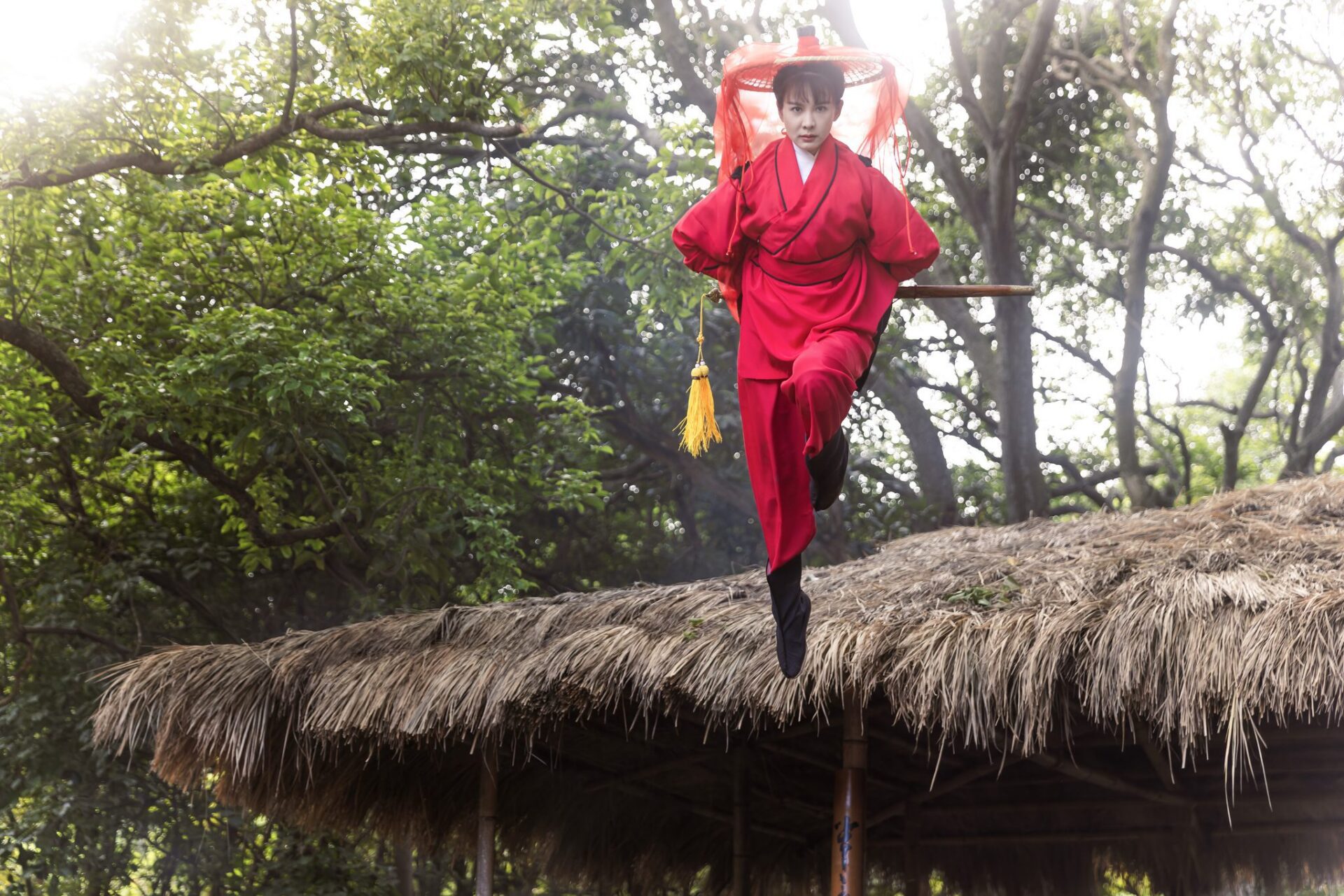 武俠劇熱潮再現　安心亞為愛吊鋼絲飛來飛去