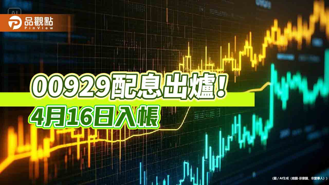 00929三月配息維持0.05元!連4個月不變 想領息最晚這天買 00929三月配息維持0.05元!連4個月不變 想領息最晚這天買