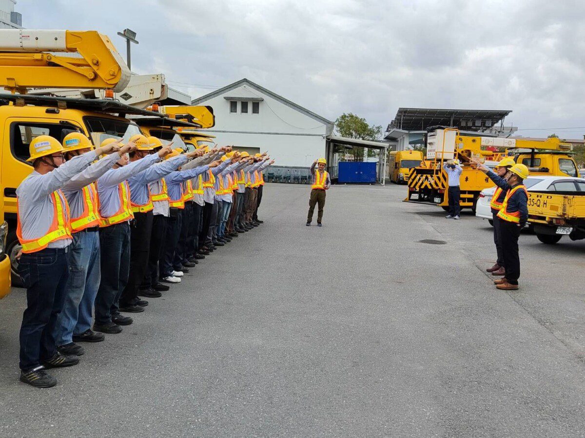 台電台東區處為展現穩定供電決心 辦理春季穩供宣誓儀式