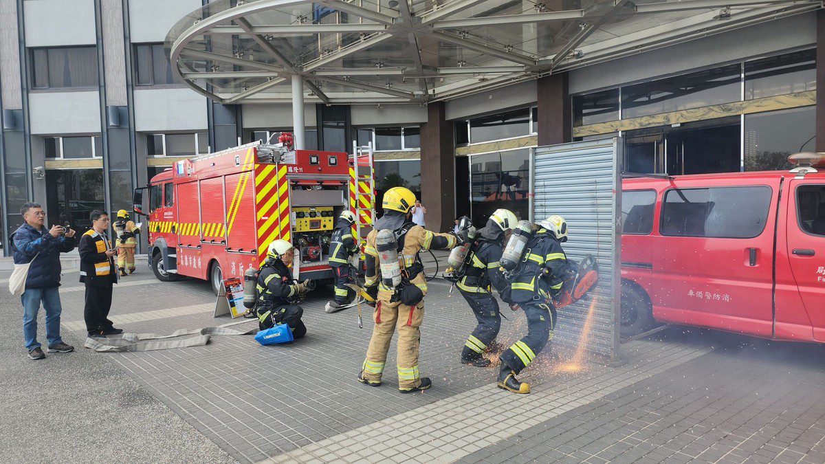 高市消防局攜手富野渡假酒店舉辦消防演練