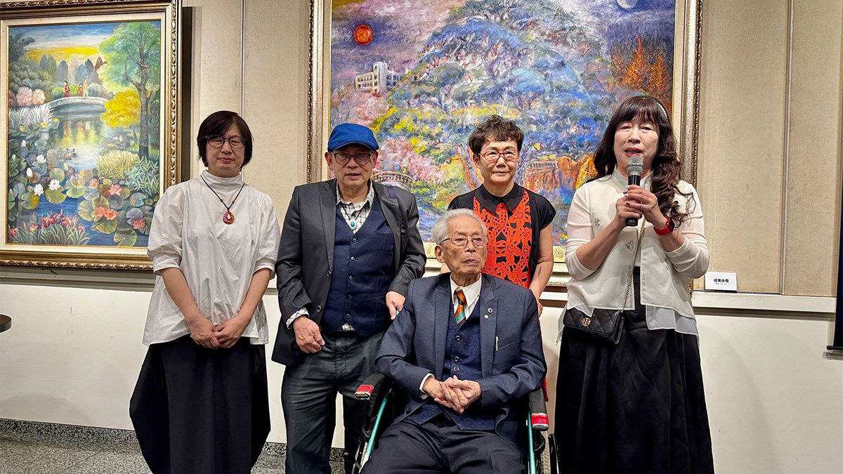 趙宗冠博士家族《藝萃家珍》六人展   彰化永靖成美藝廊溫馨揭幕