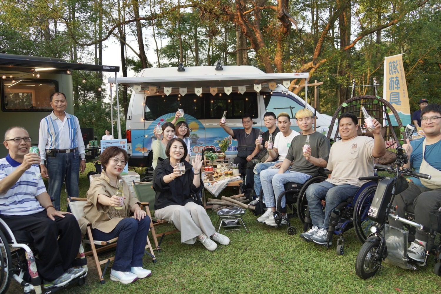 全國首場公部門無障礙露營! 周春米與逾百位挑戰者齊聚屏東賽嘉 全國首場公部門無障礙露營! 周春米與逾百位挑戰者齊聚屏東賽嘉